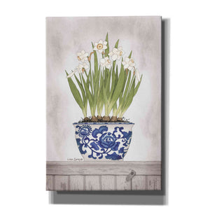 'Blue and White Daffodils II' by Linda Spivey, Canvas Wall Art