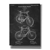 'Bicycle Blueprint Patent Chalkboard' Canvas Wall Art,Size A Portrait