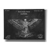 'Flying Machine Blueprint Patent Chalkboard' Canvas Wall Art,Size A Landscape