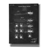 'Toothbrush Blueprint Patent Chalkboard' Canvas Wall Art,Size A Portrait