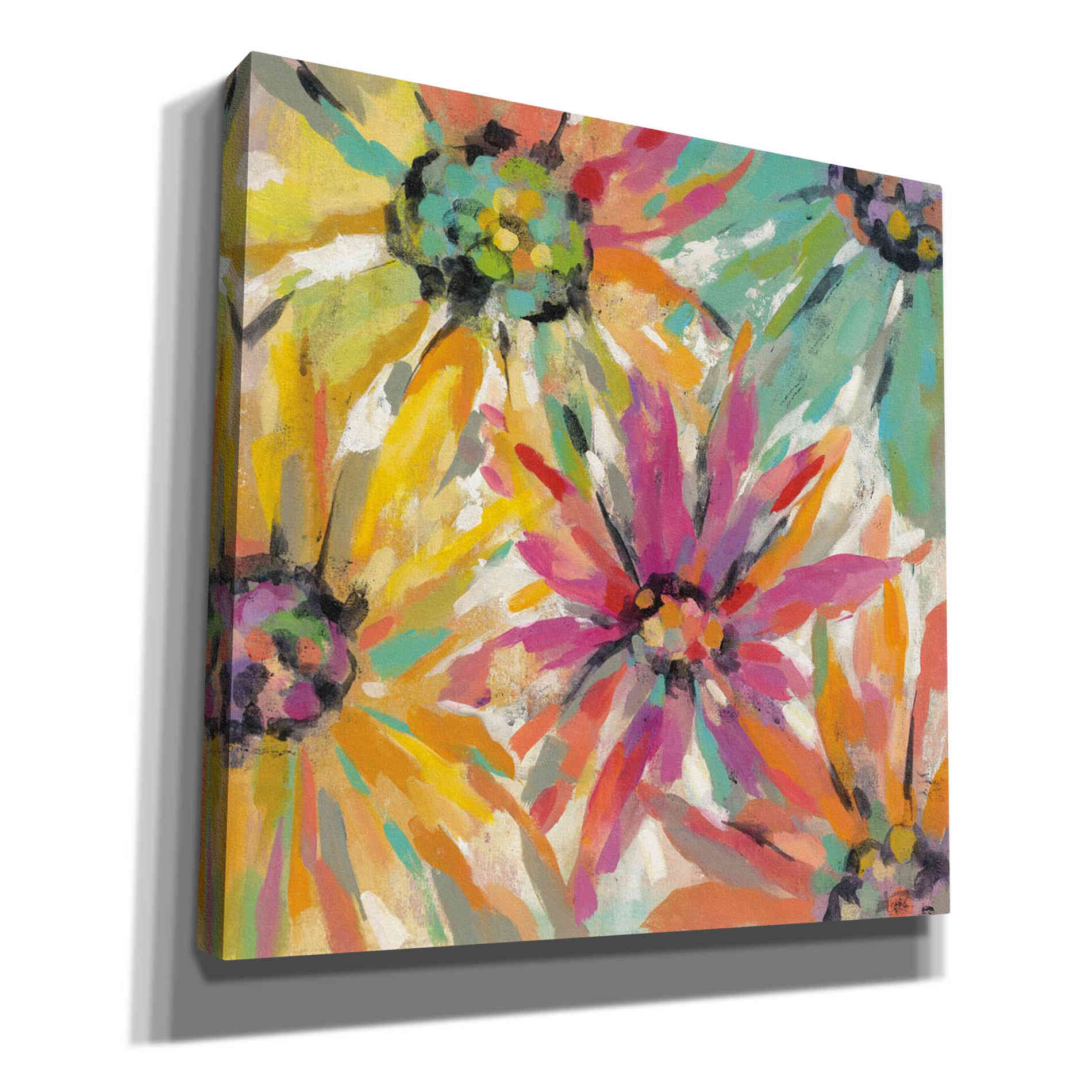 'Abstracted Petals II' by Silvia Vassileva, Canvas Wall Art,Size 1 Square