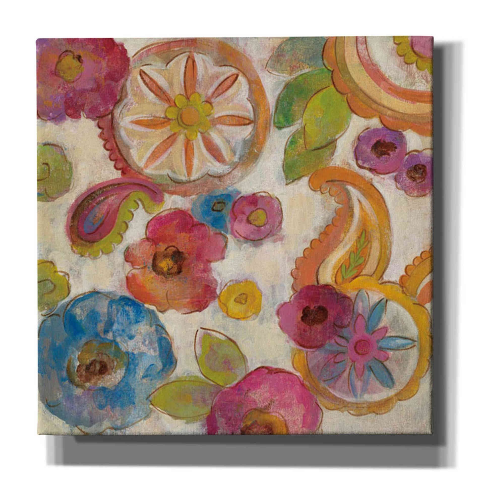 'Bohemian Summer II' by Silvia Vassileva, Canvas Wall Art,Size 1 Square