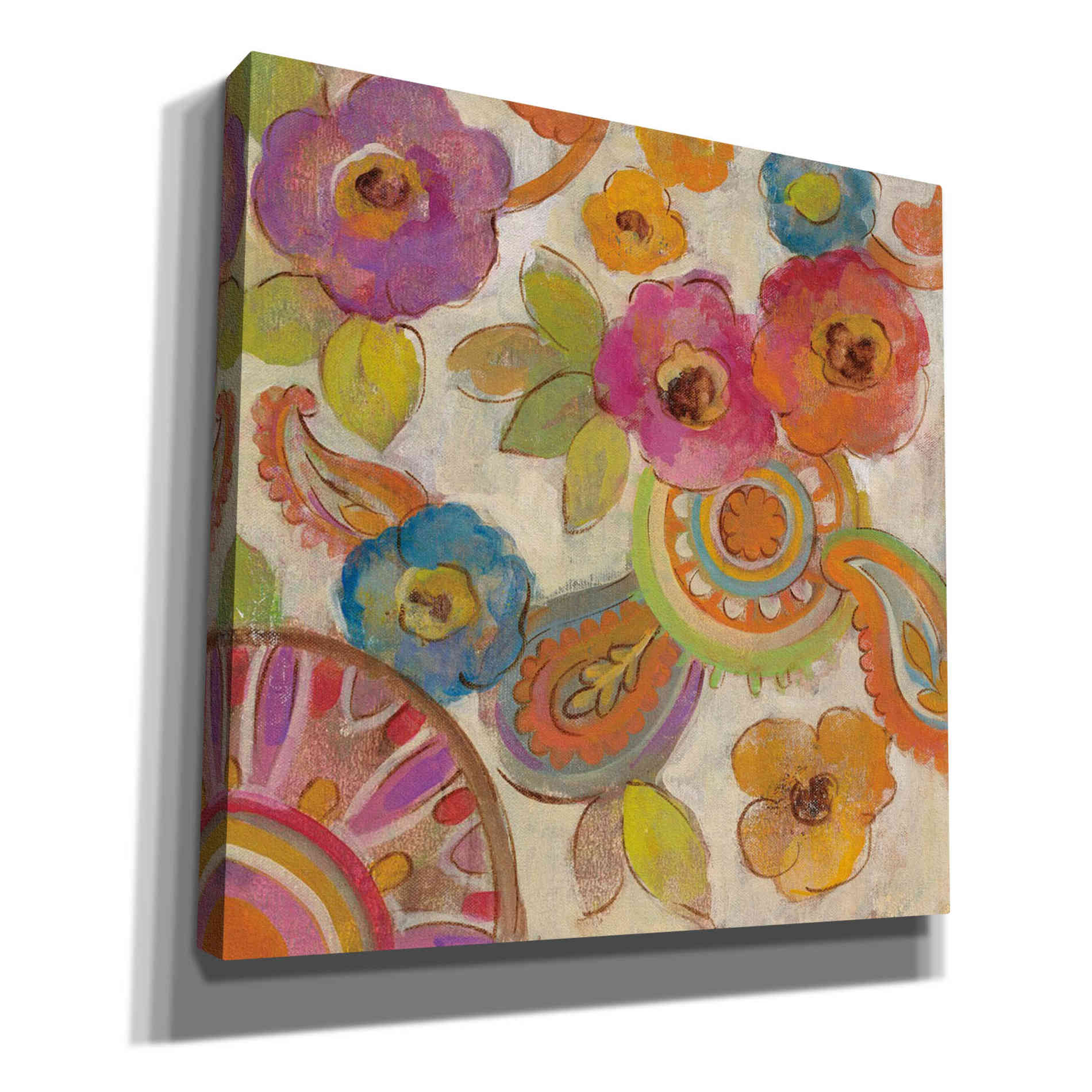 'Bohemian Summer III' by Silvia Vassileva, Canvas Wall Art,Size 1 Square