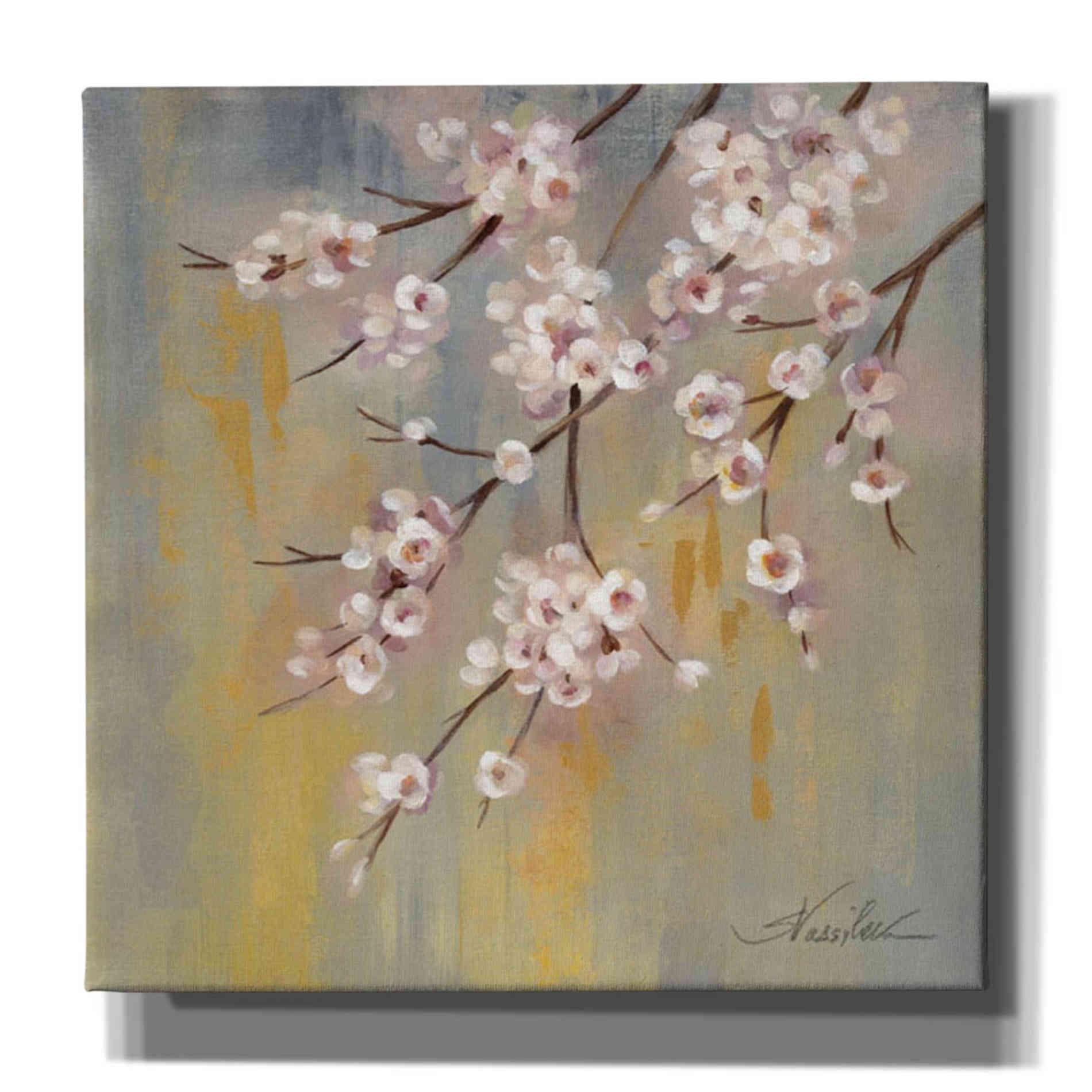 'Cherry Cloud' by Silvia Vassileva, Canvas Wall Art,Size 1 Square