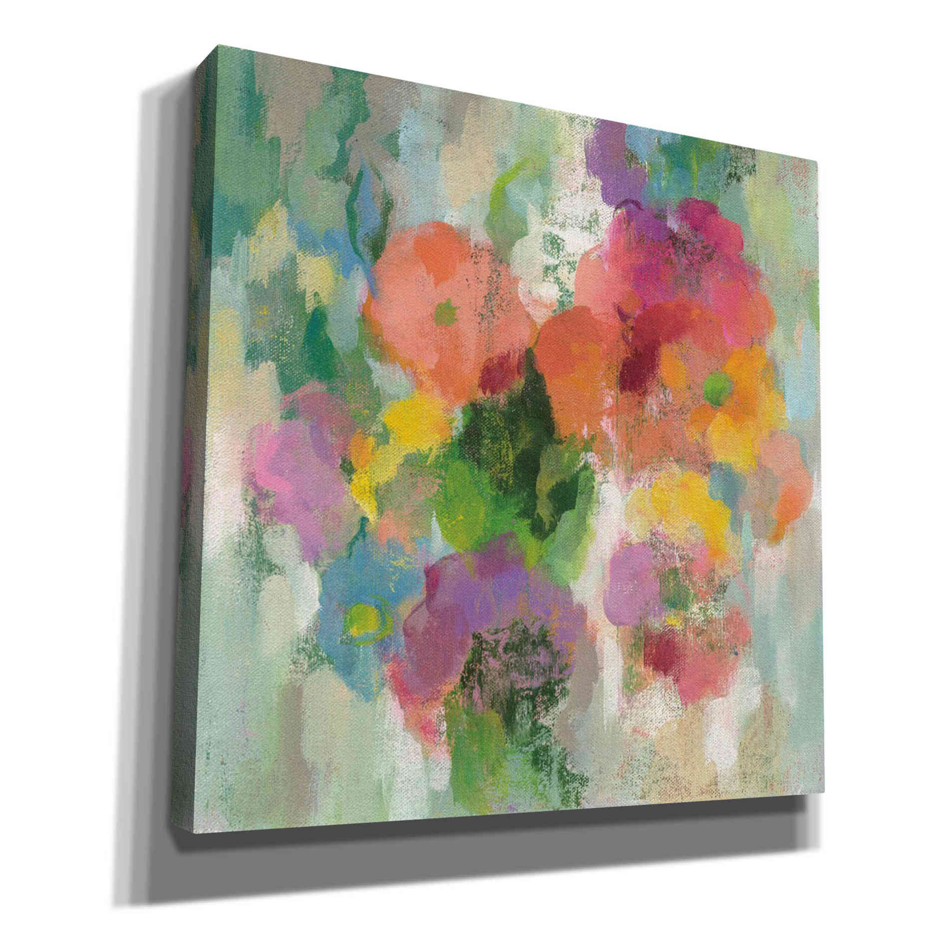 'Colorful Garden II' by Silvia Vassileva, Canvas Wall Art,Size 1 Square