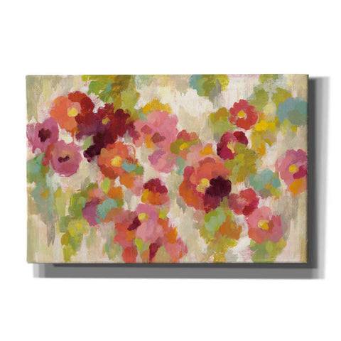 Image of "Coral and Emerald Garden I" by Silvia Vassileva, Canvas Wall Art,Size A Landscape