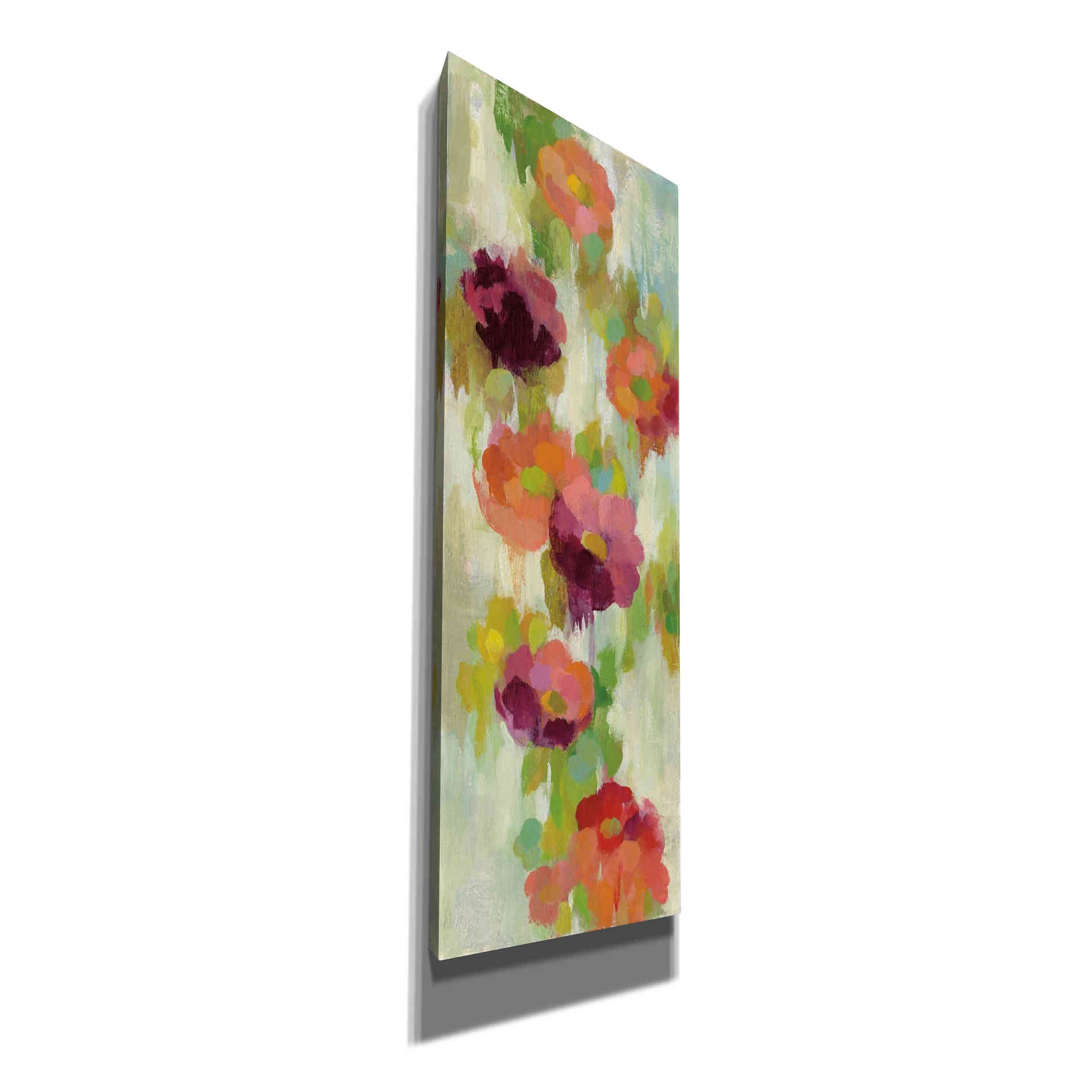 "Coral and Emerald Garden II" by Silvia Vassileva, Canvas Wall Art,Size 3 Portrait