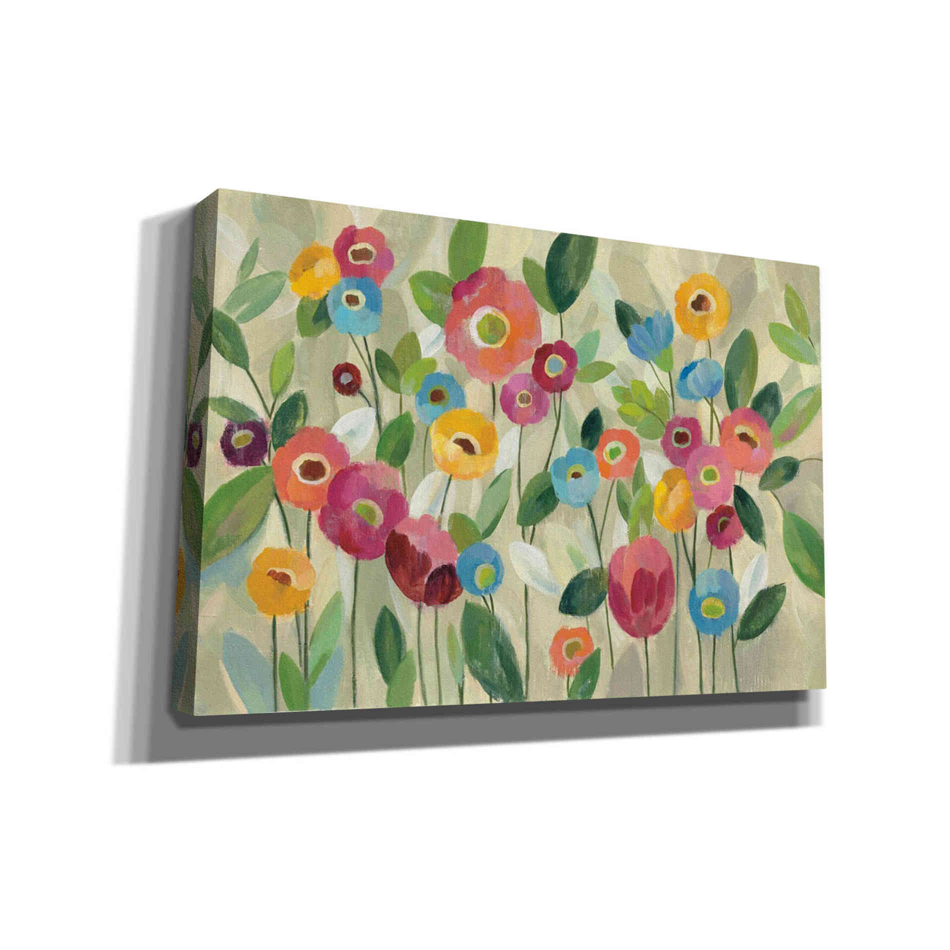 'Fairy Tale Flowers V' by Silvia Vassileva, Canvas Wall Art,Size A Landscape