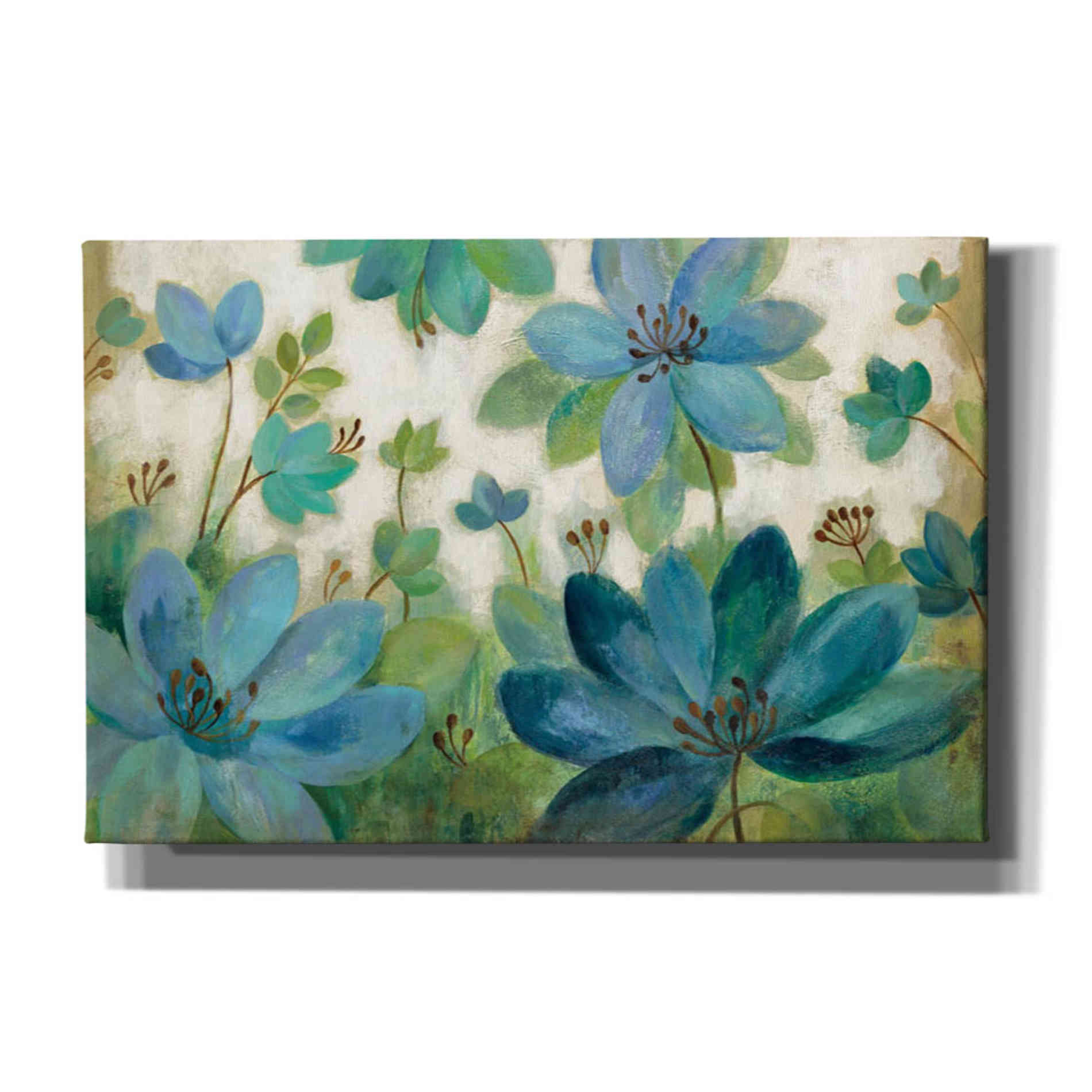"Peacock Bloom" by Silvia Vassileva, Canvas Wall Art,Size A Landscape