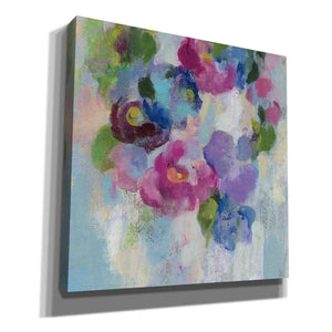 'Pink and Blue II' by Silvia Vassileva, Canvas Wall Art,Size 1 Square