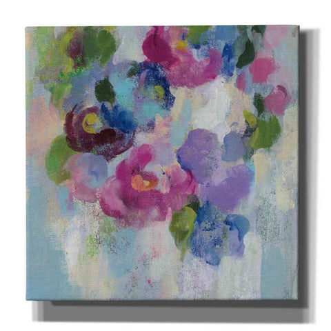 Image of 'Pink and Blue II' by Silvia Vassileva, Canvas Wall Art,Size 1 Square
