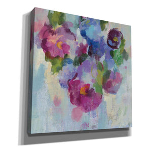 'Pink and Blue III' by Silvia Vassileva, Canvas Wall Art,Size 1 Square