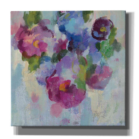 Image of 'Pink and Blue III' by Silvia Vassileva, Canvas Wall Art,Size 1 Square