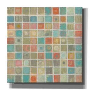 'Sea Glass Mosaic' by Silvia Vassileva, Canvas Wall Art,Size 1 Square