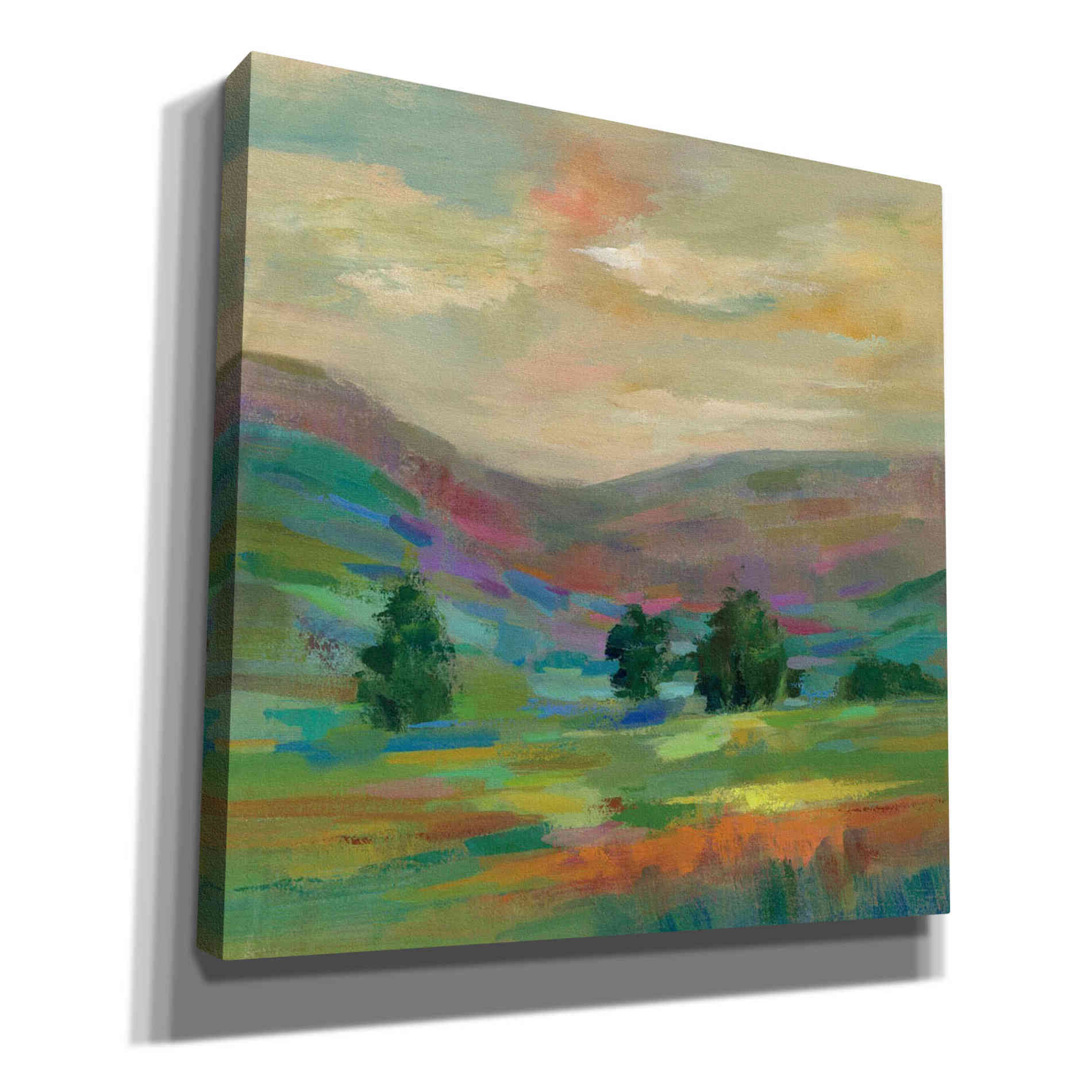 'Summer Hues' by Silvia Vassileva, Canvas Wall Art,Size 1 Square