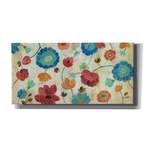 "Coral and Teal Garden III" by Silvia Vassileva, Canvas Wall Art,Size 2 Landscape