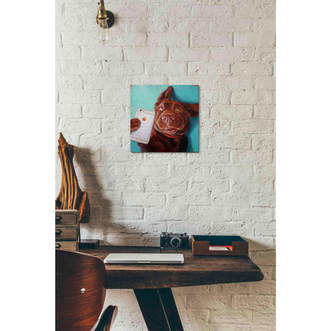 Image of 'Dog Selfie' by Lucia Heffernan, Canvas Wall Art,12 x 12