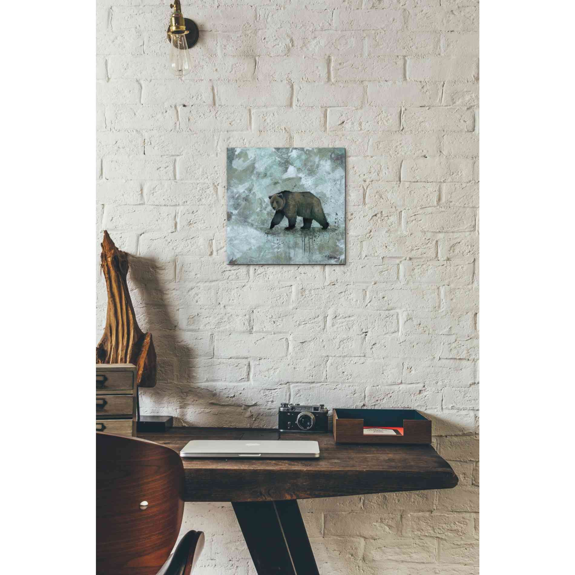 'Simplicity Bear' by Britt Hallowell, Canvas Wall Art,12 x 12