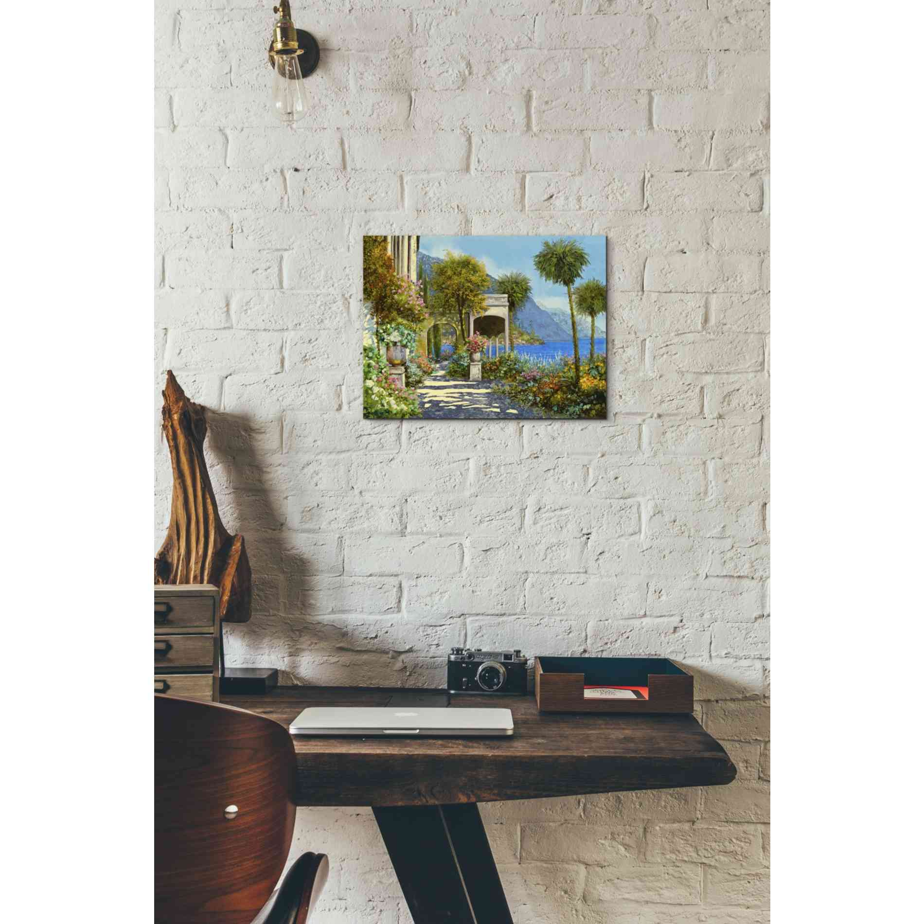 'Passeggiata al Lago' by Guido Borelli, Giclee Canvas Wall Art