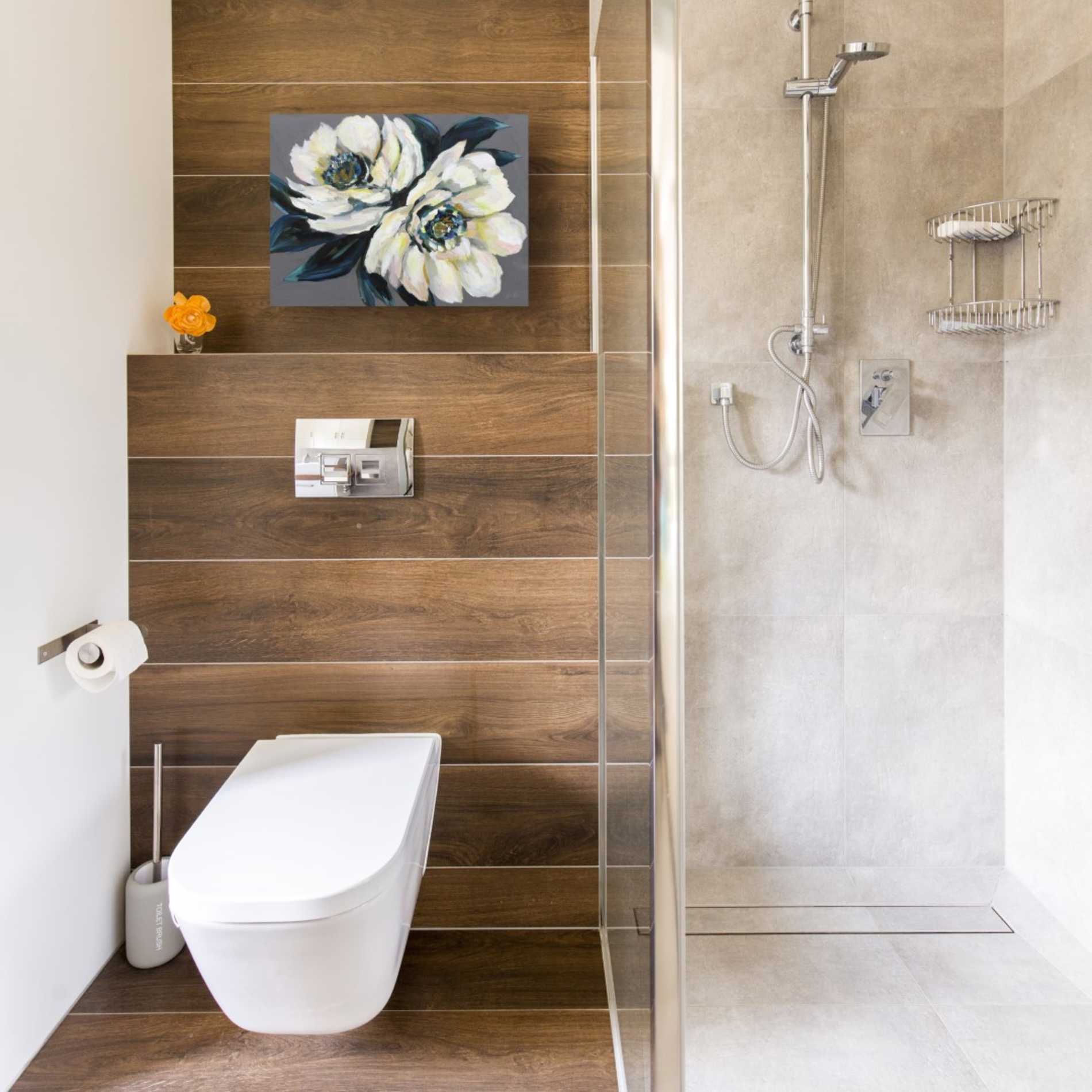 "Peonies" by Jeanette Vertentes, Giclee Canvas Wall Art