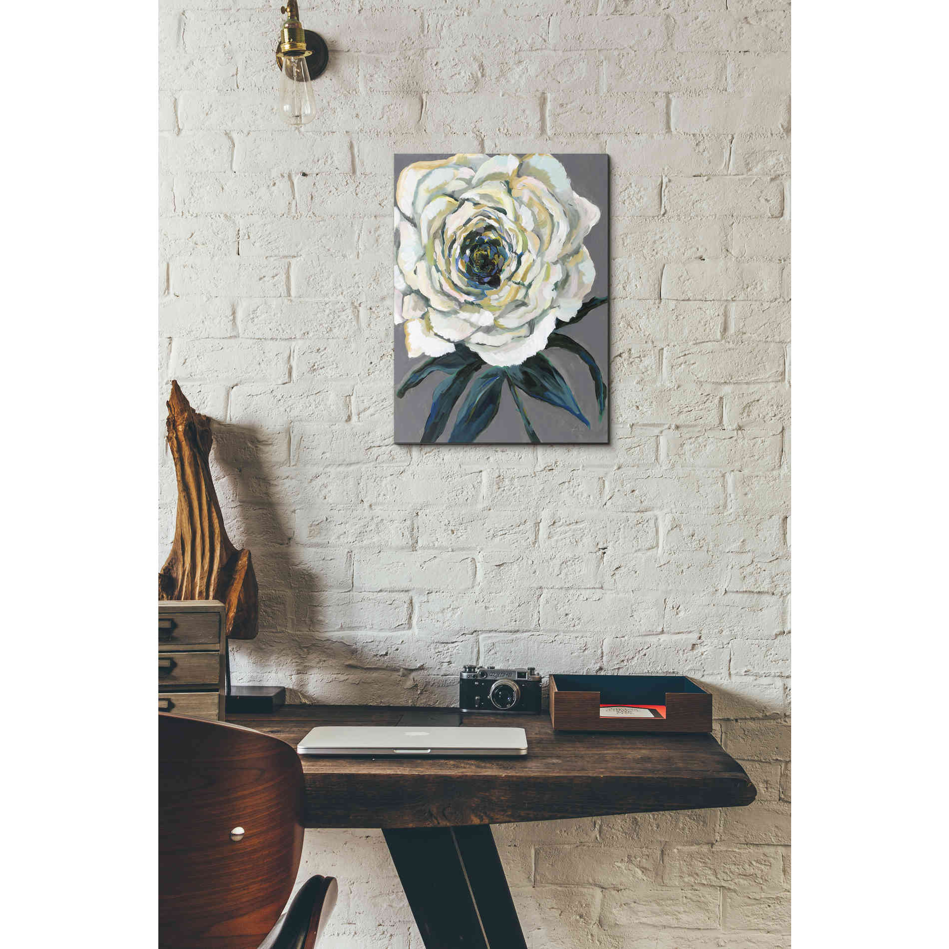 "Rose" by Jeanette Vertentes, Canvas Wall Art,12 x 16