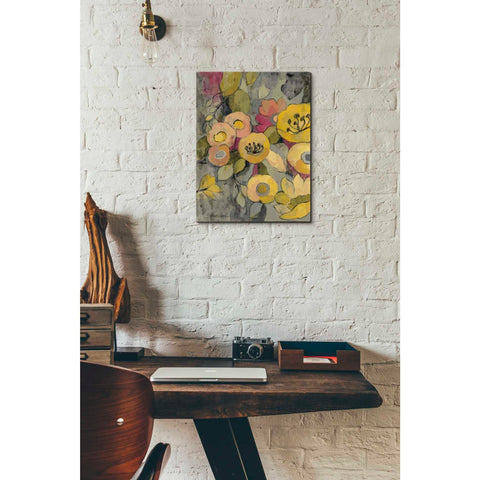 Image of "Yellow Floral Duo II" by Silvia Vassileva, Canvas Wall Art,12 x 16