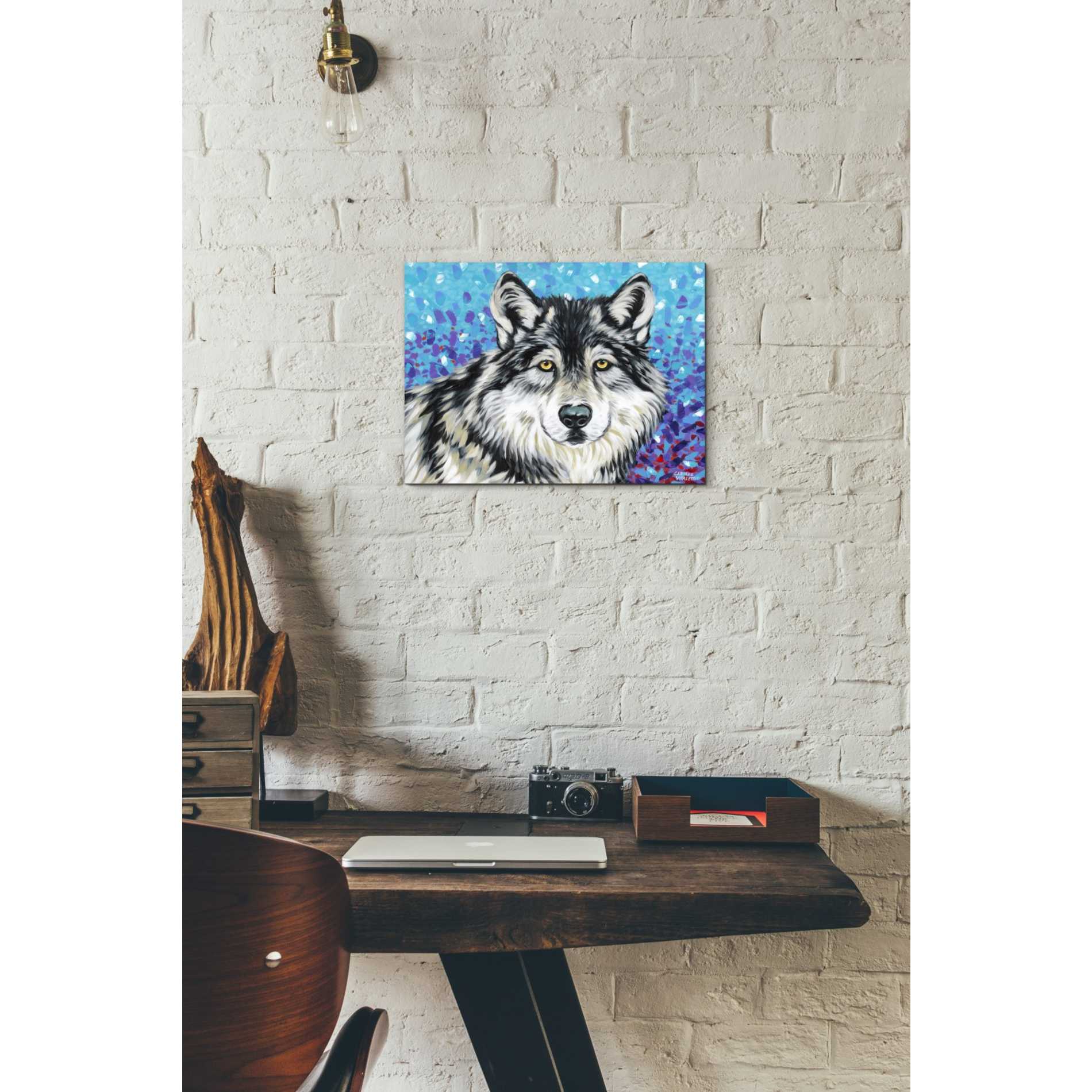 'Grey Wolf II' by Carolee Vitaletti, Giclee Canvas Wall Art