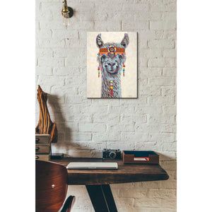 'Hippie Llama I' by Carolee Vitaletti, Giclee Canvas Wall Art