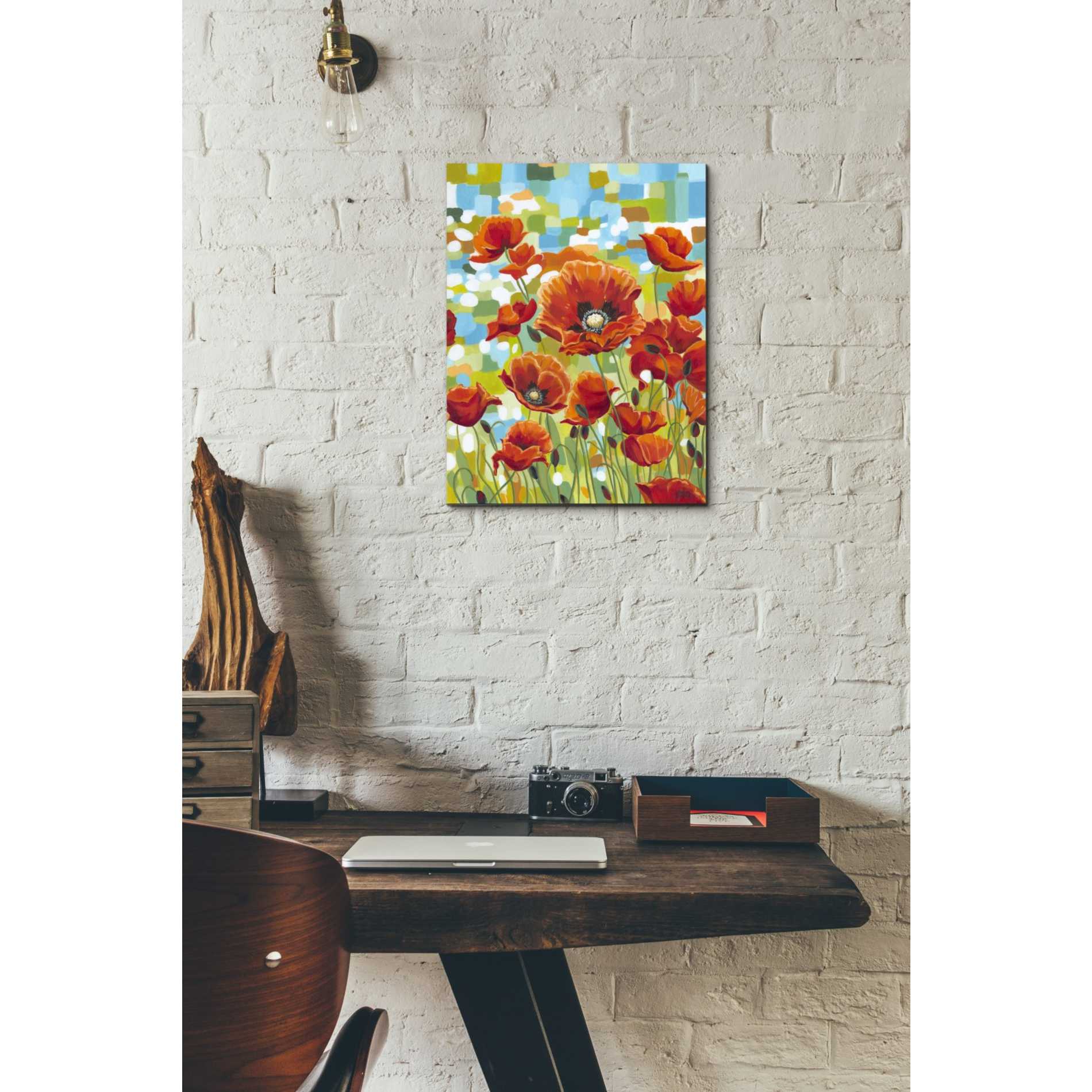 'Vivid Poppies I' by Carolee Vitaletti, Giclee Canvas Wall Art