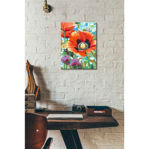 'Vivid Poppies II' by Carolee Vitaletti, Giclee Canvas Wall Art