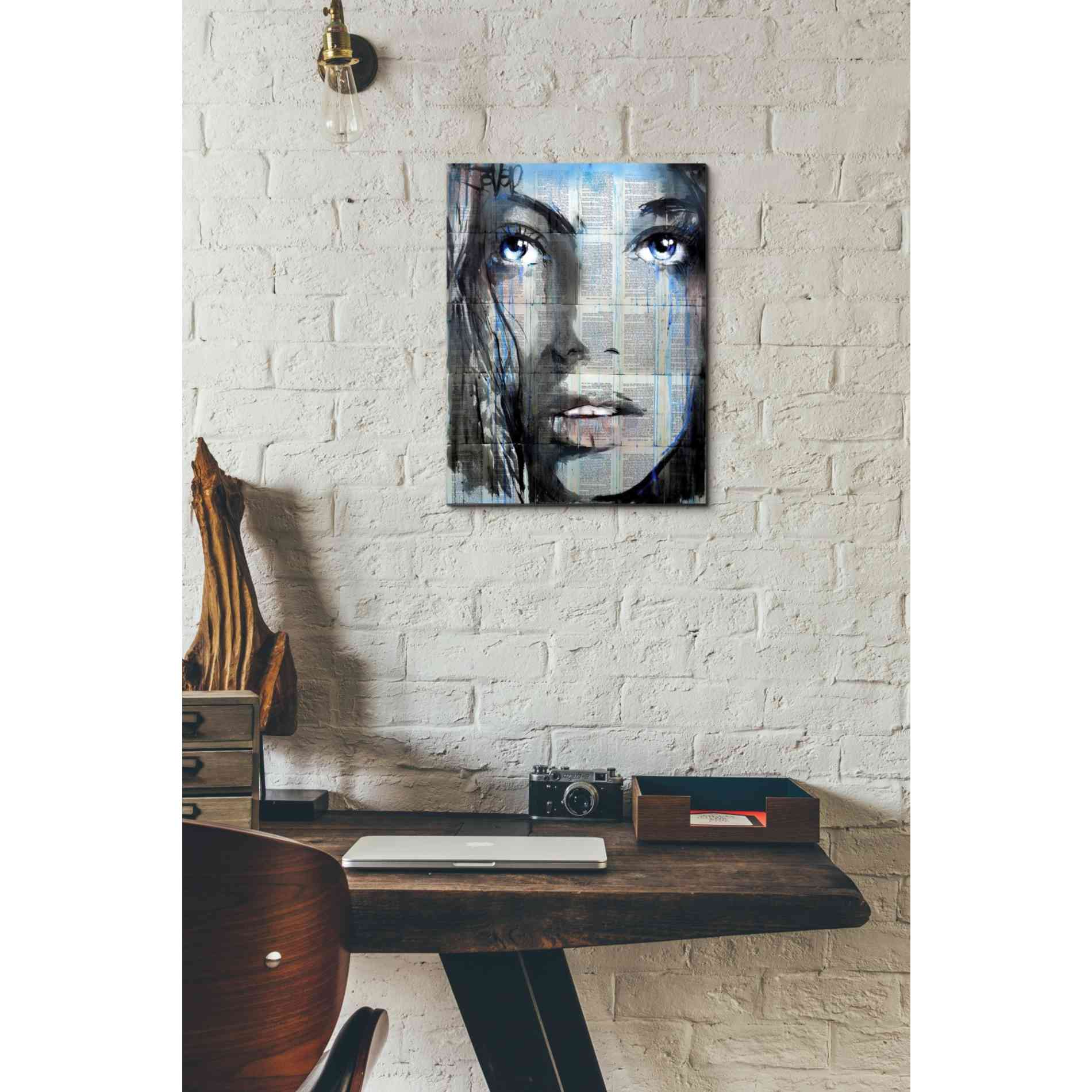 'Blue Sway' by Loui Jover, Canvas Wall Art,12 x 16