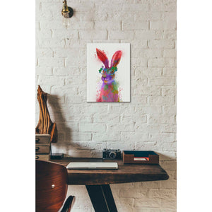 'Rainbow Splash Rabbit 2, Portrait' by Fab Funky, Giclee Canvas Wall Art