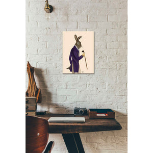 'Hare In Purple Coat' by Fab Funky, Giclee Canvas Wall Art