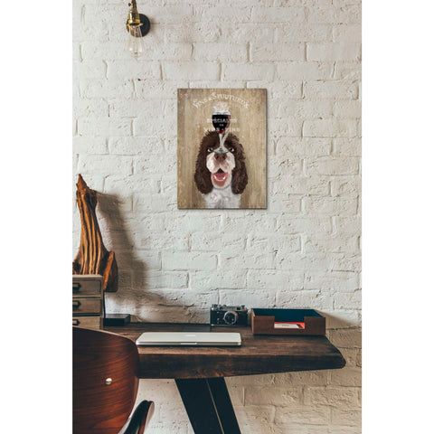 Image of 'Dog Au Vin, Springer Spaniel' by Fab Funky, Giclee Canvas Wall Art