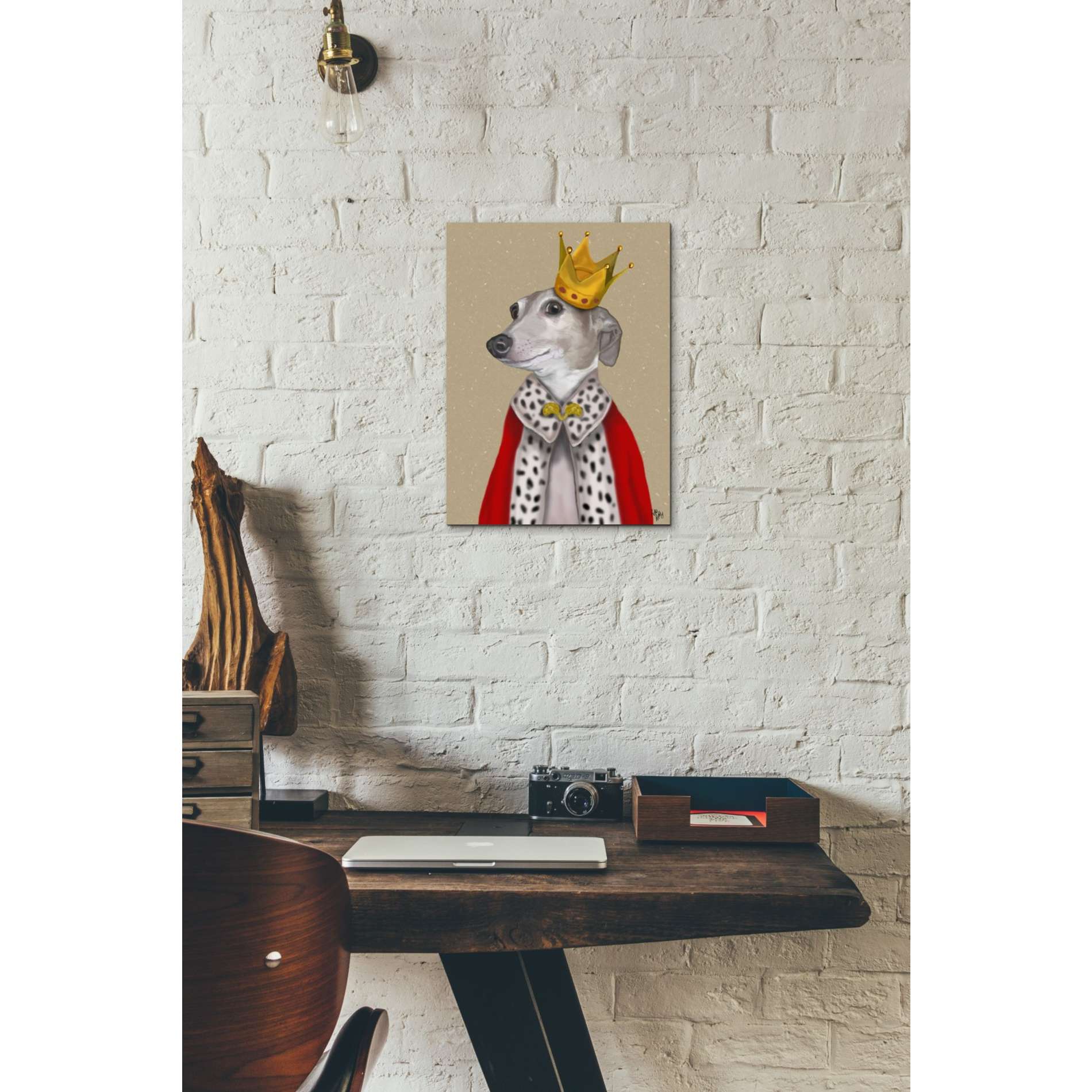 'Greyhound Queen' by Fab Funky, Giclee Canvas Wall Art