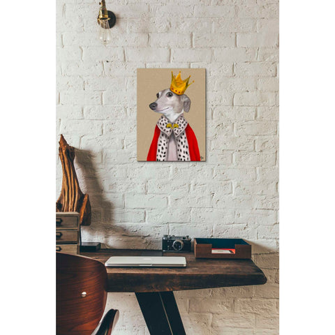 Image of 'Greyhound Queen' by Fab Funky, Giclee Canvas Wall Art