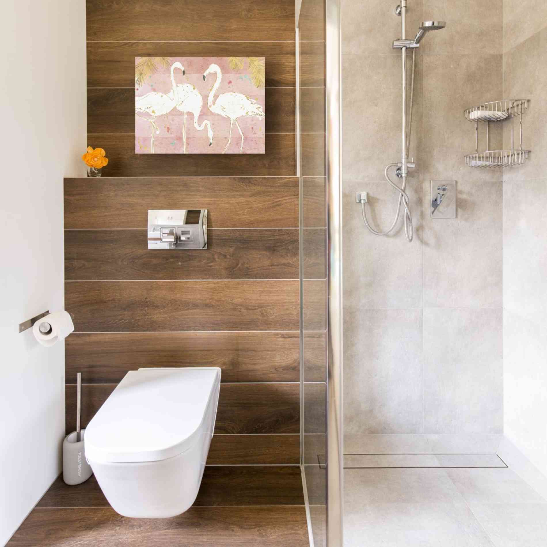 'Flamingo Fever IV' by Anne Tavoletti, Canvas Wall Art,16 x 12