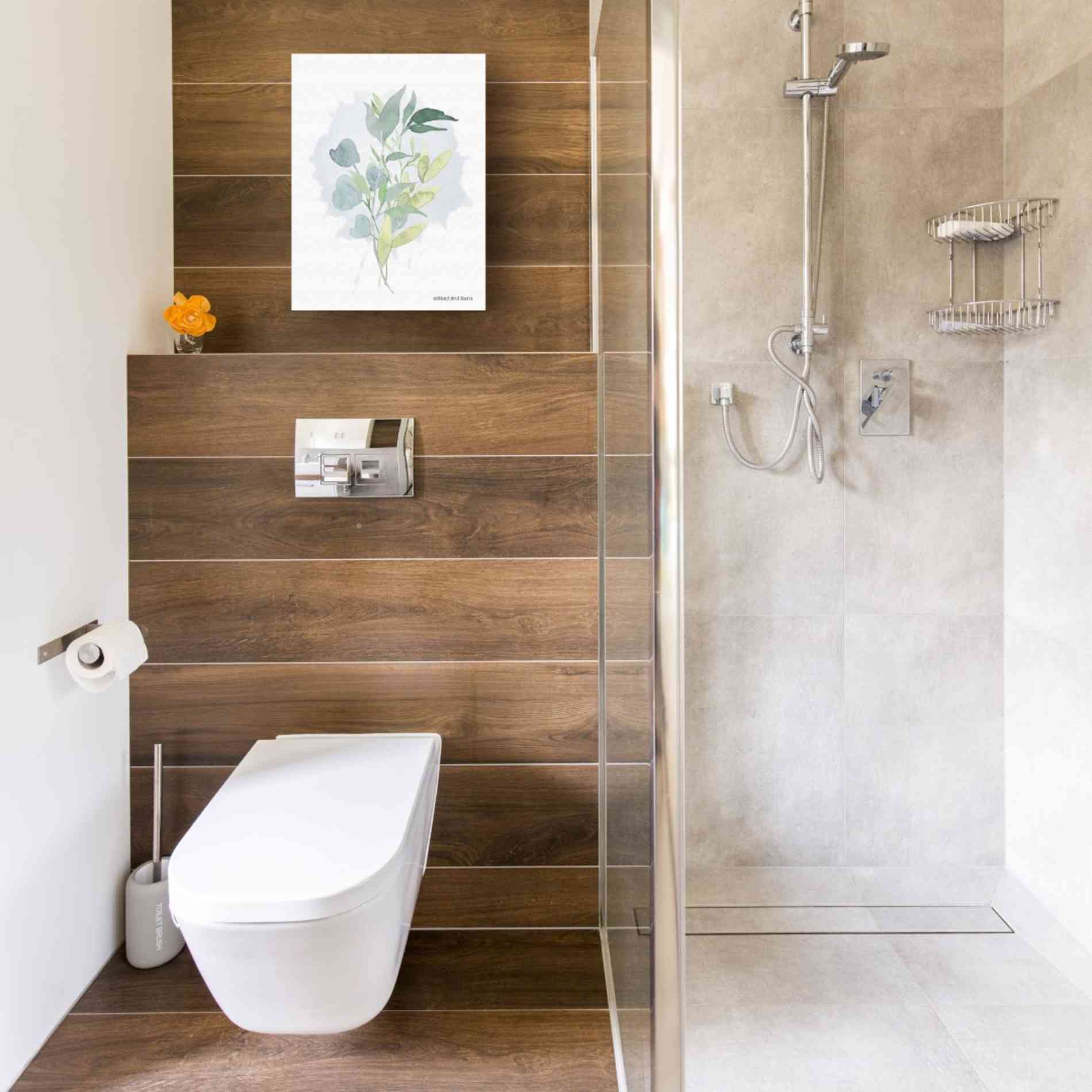 'Watercolor Greenery Series II' by Bluebird Barn, Canvas Wall Art,12 x 16