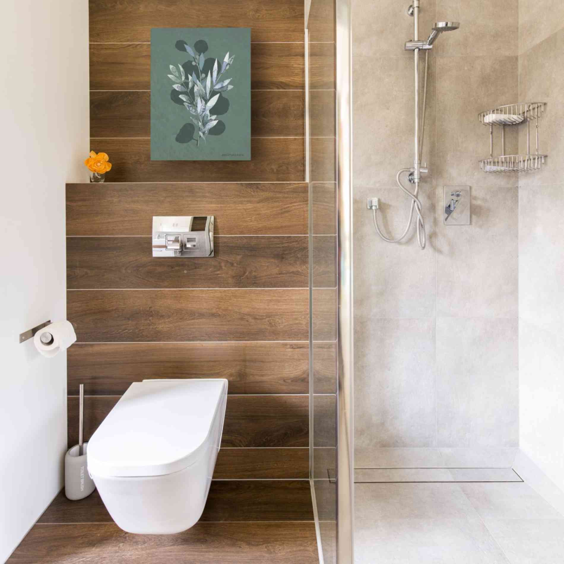 'Watercolor Greenery Series Dark I' by Bluebird Barn, Canvas Wall Art,12 x 16