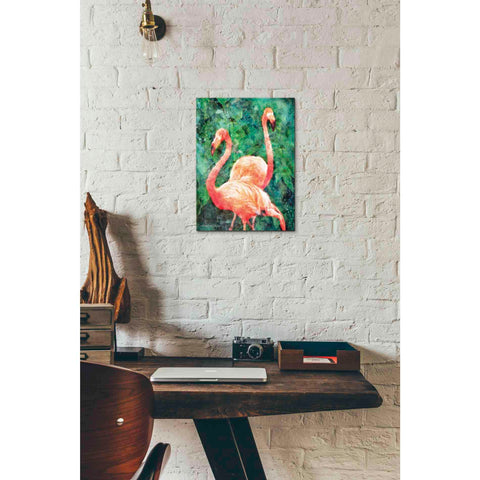 Image of 'Flamingos' by Bluebird Barn, Canvas Wall Art,12 x 16