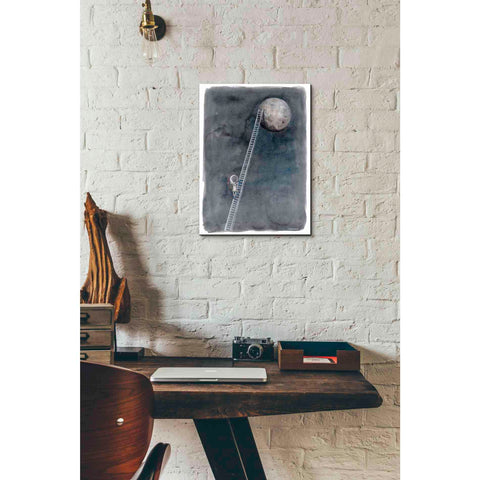Image of 'Ladder to the Moon' by Rachel Nieman, Canvas Wall Art,12 x 16