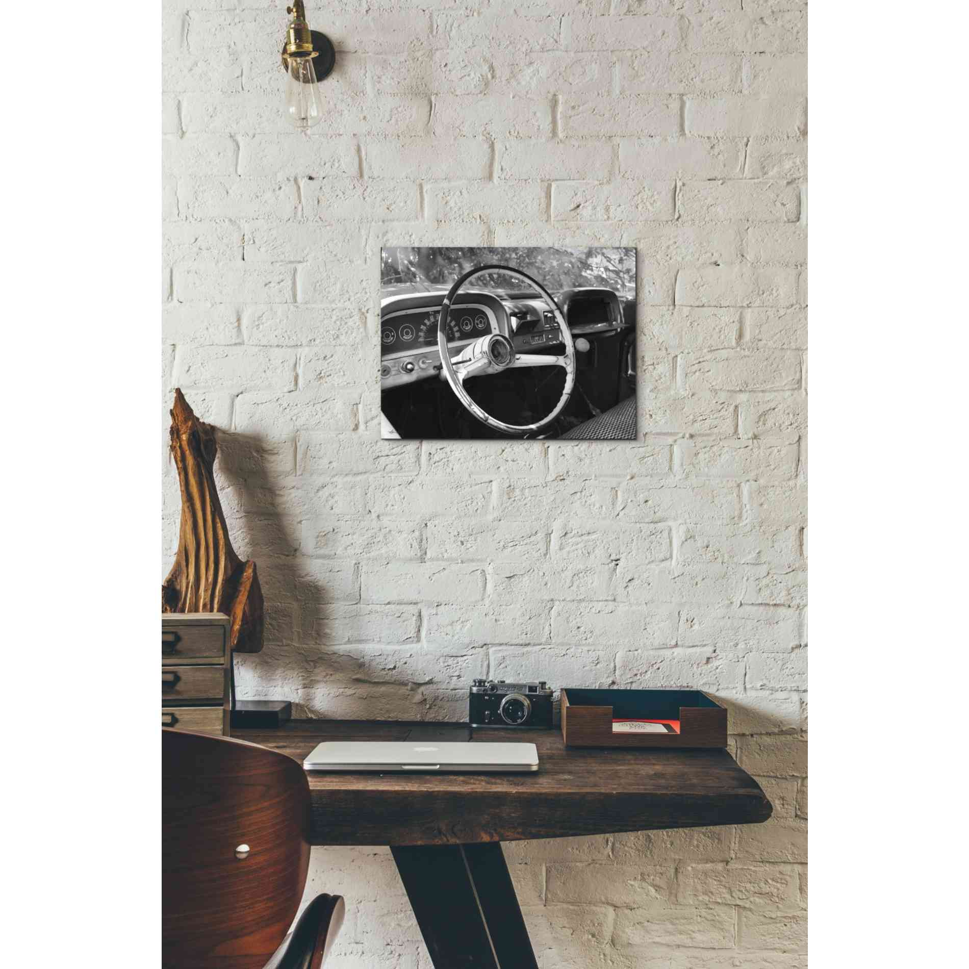 'Chevy Steering Wheel' by Lori Deiter, Canvas Wall Art,16 x 12
