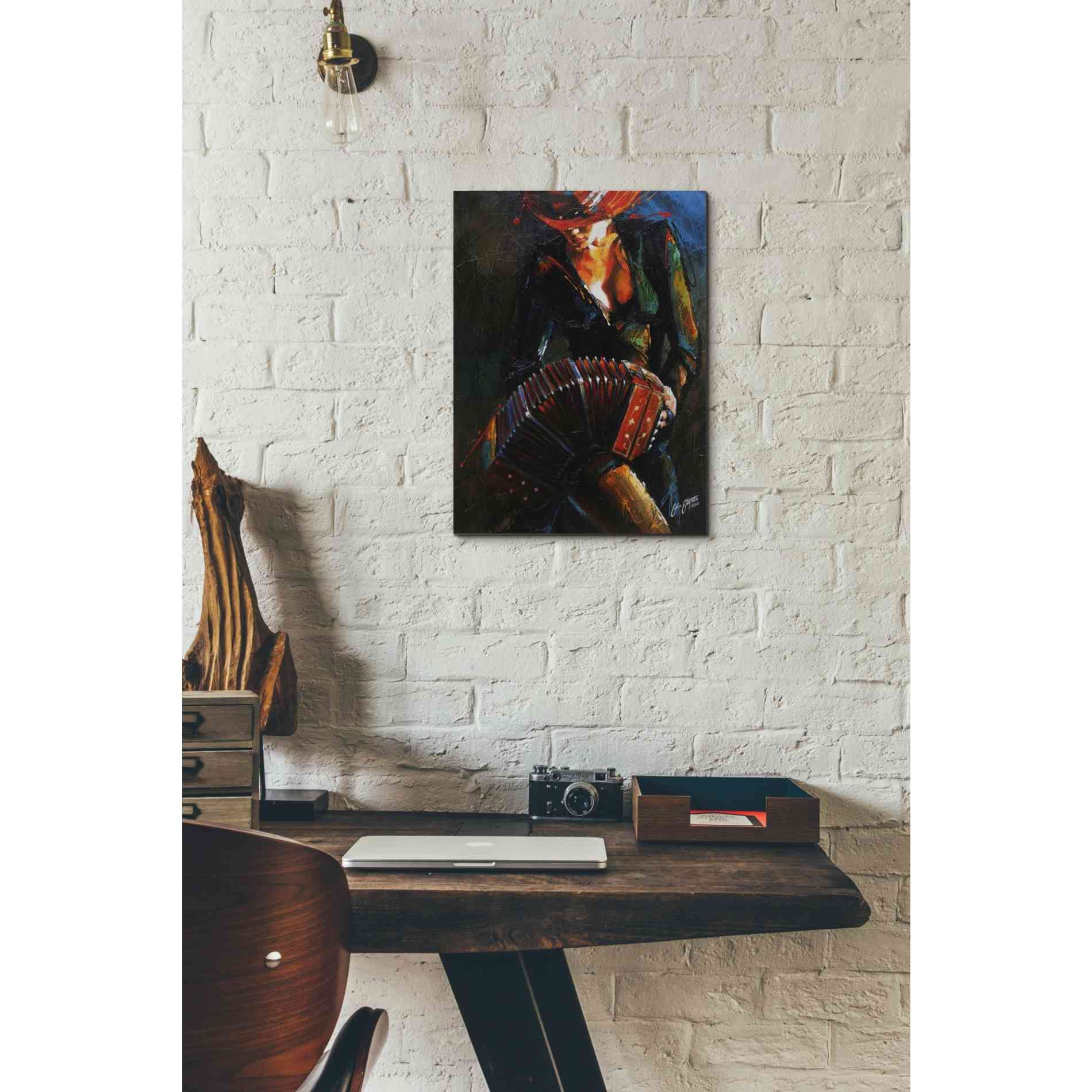 'Reina del Bandoneon' by Colin John Staples, Giclee Canvas Wall Art