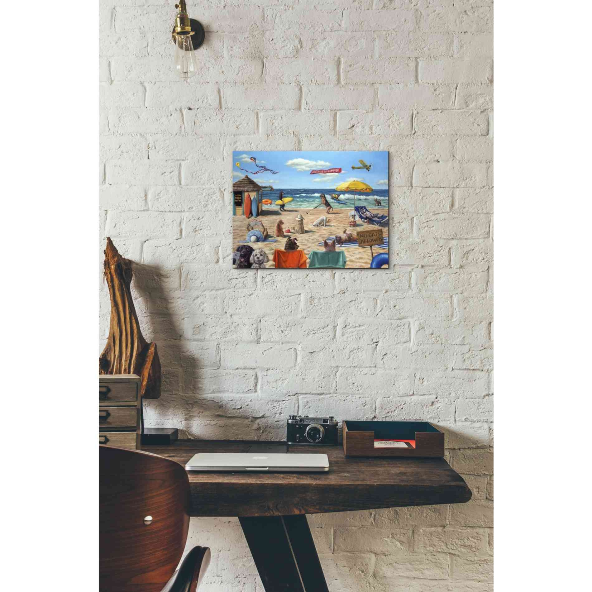 'Dog Beach' by Lucia Heffernan, Canvas Wall Art,16 x 12