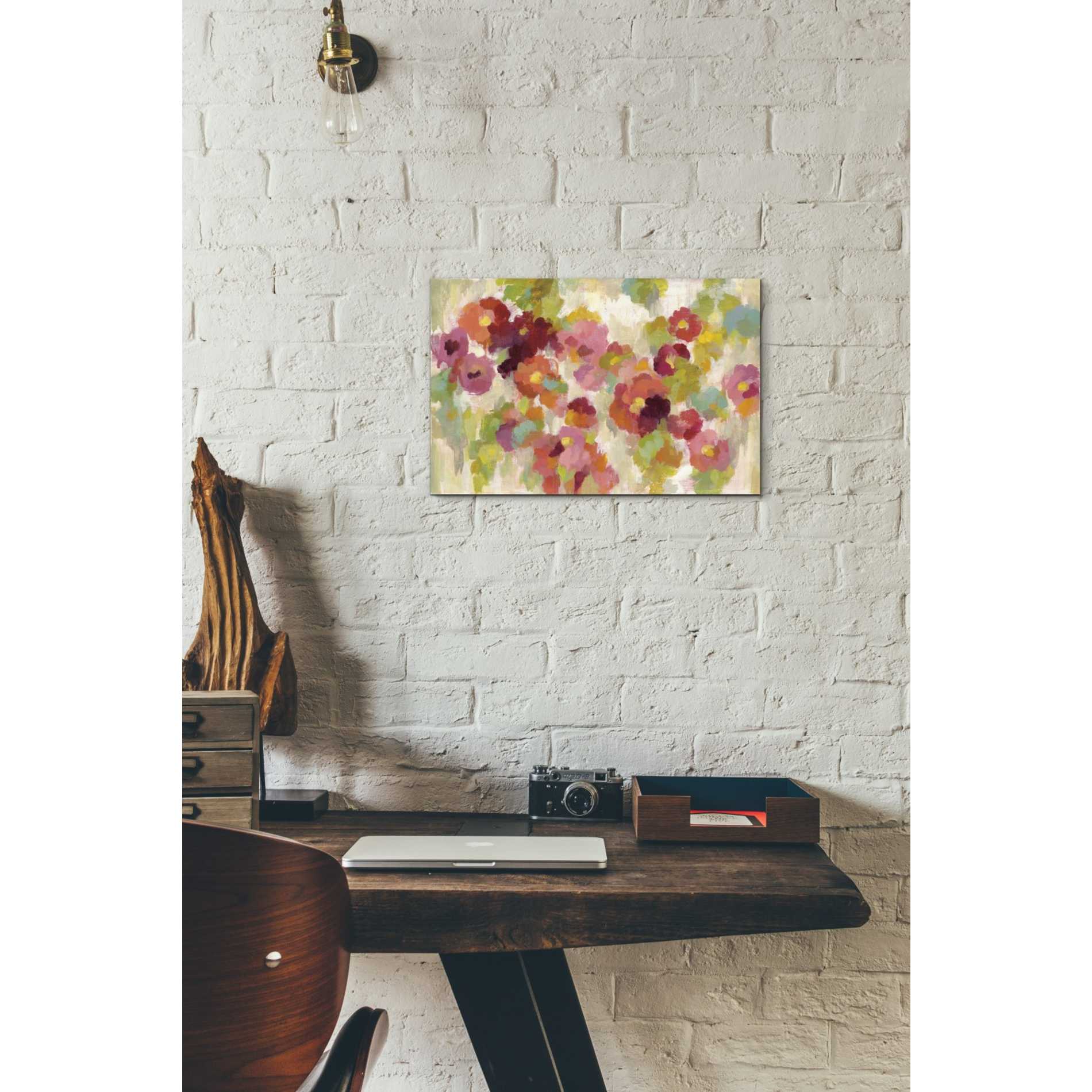 "Coral and Emerald Garden I" by Silvia Vassileva, Canvas Wall Art,18 x 12