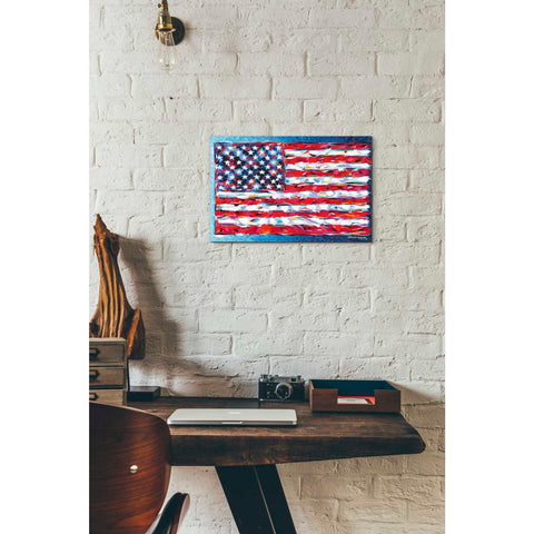 Image of 'Vibrant Stars & Stripes' by Carolee Vitaletti, Giclee Canvas Wall Art