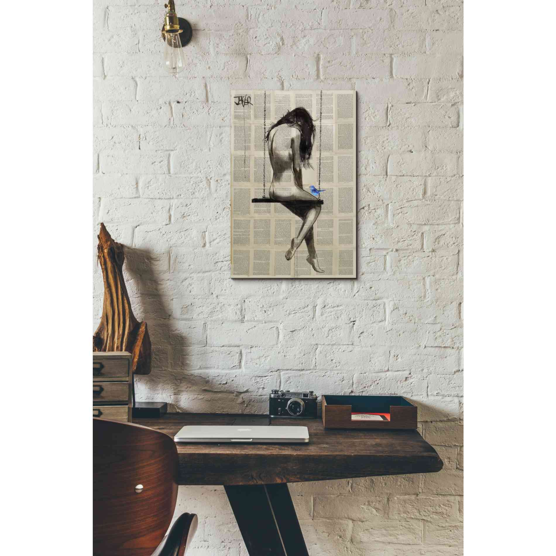 'Dazzling Hope Swing' by Loui Jover, Canvas Wall Art,12 x 18