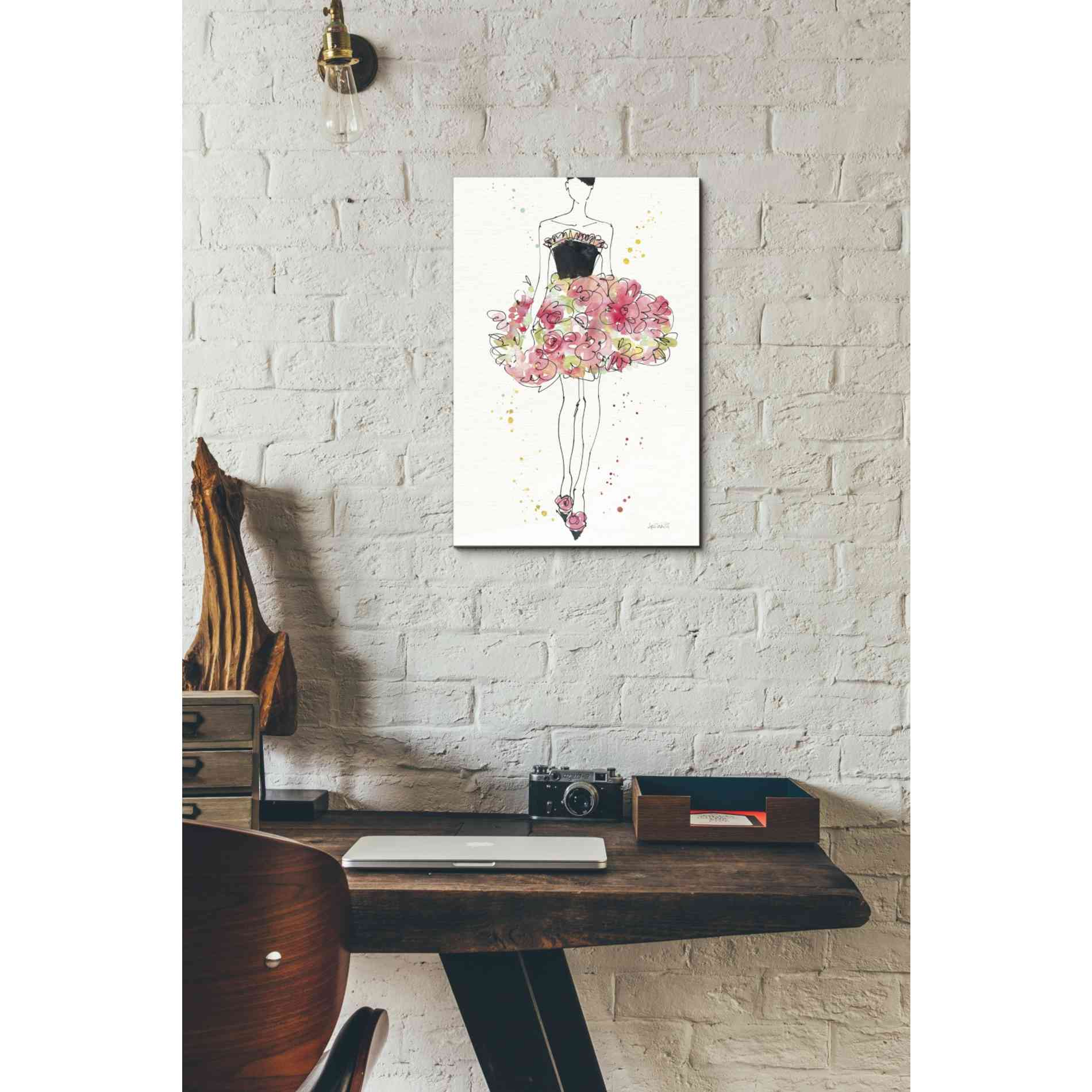 'Floral Fashion II' by Anne Tavoletti, Canvas Wall Art,12 x 18