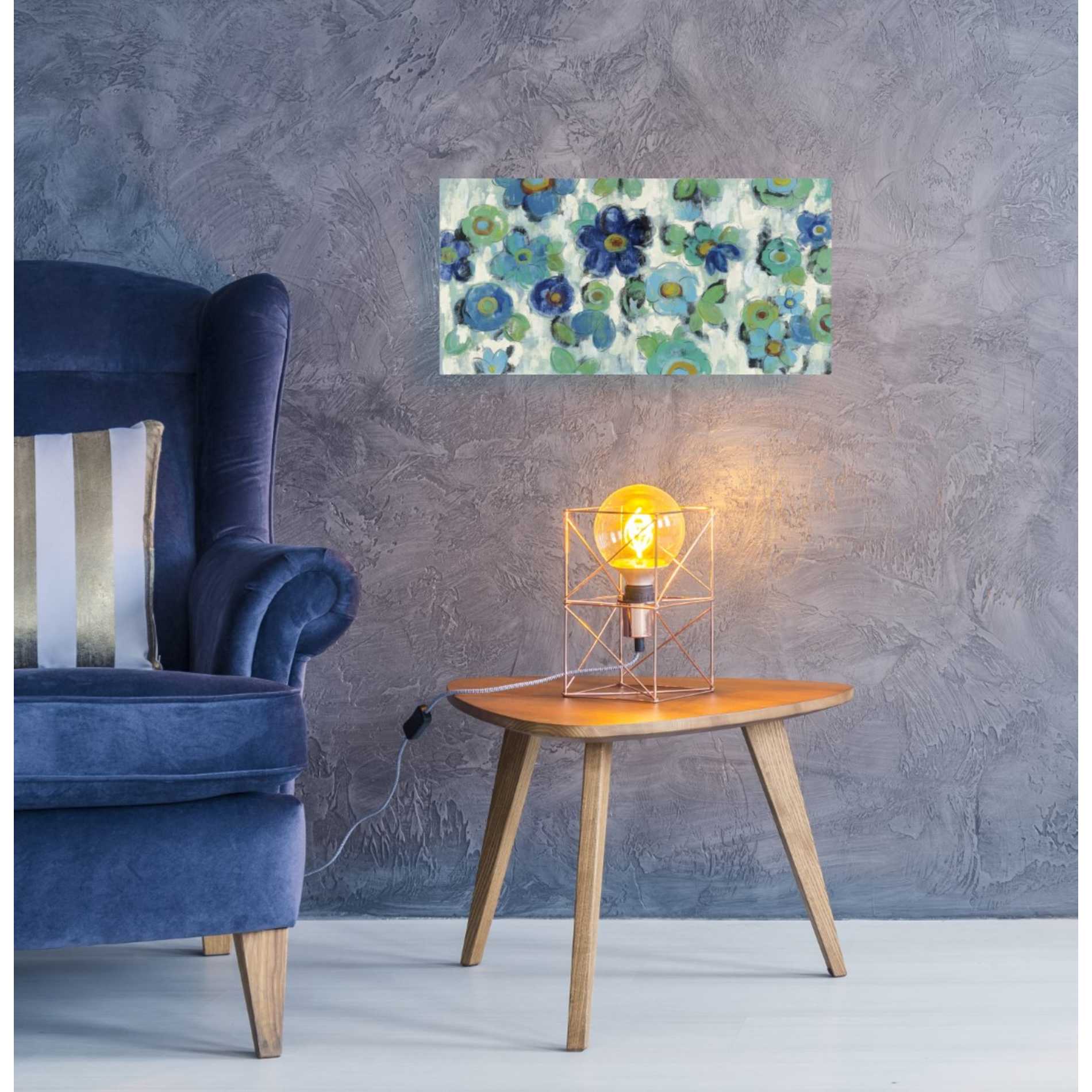 "Blue Eyes I" by Silvia Vassileva, Canvas Wall Art,24 x 12