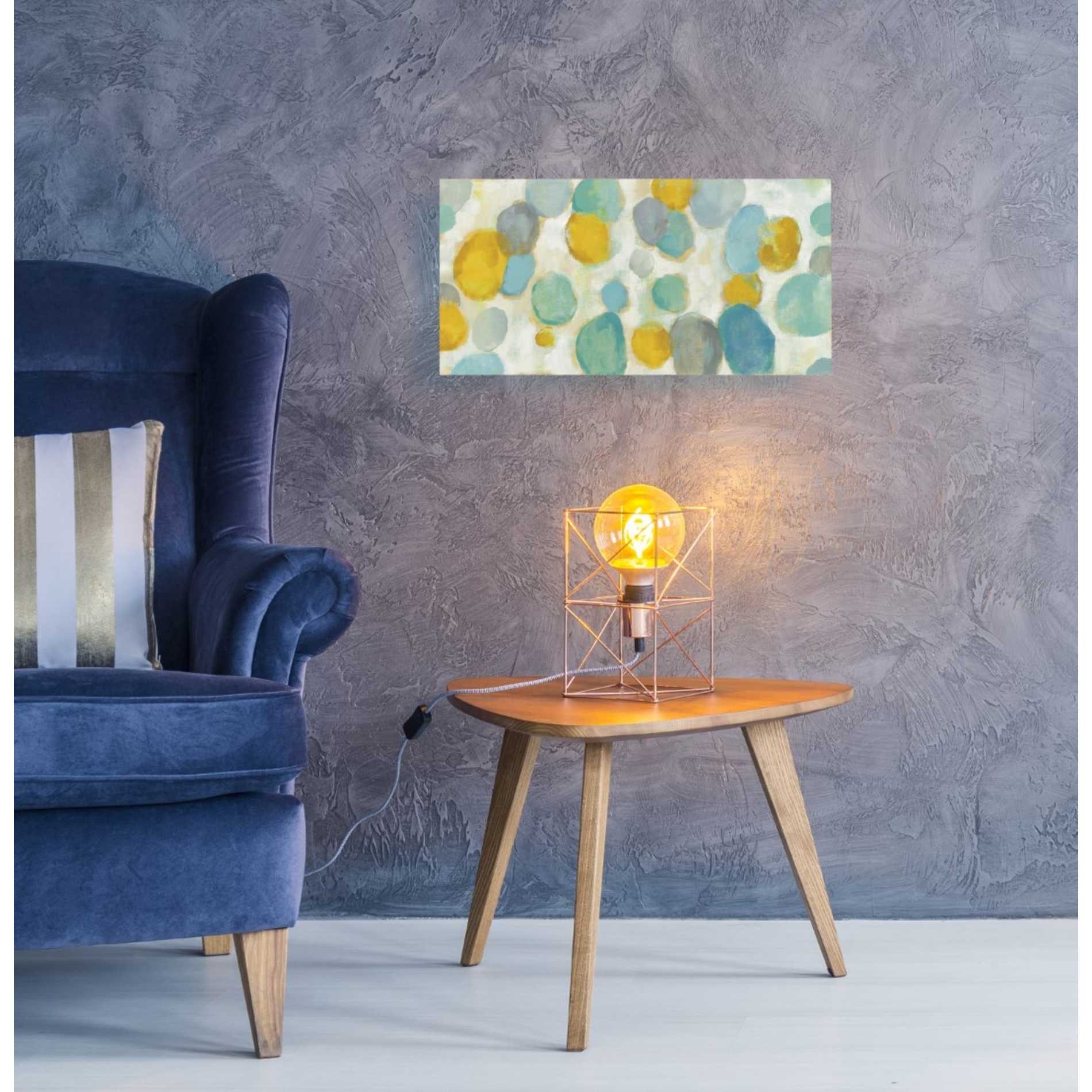 "Painted Pebbles" by Silvia Vassileva, Canvas Wall Art,24 x 12